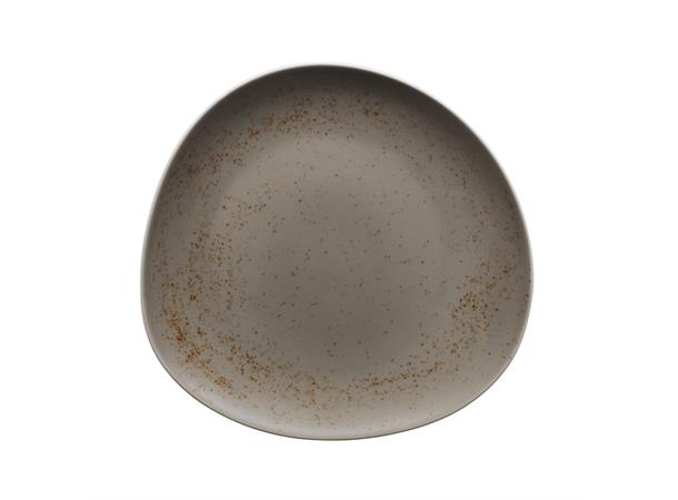 POTTERY tallerken coupe asym. Ø:260mm Dekor: Unique Light Grey